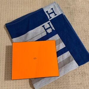 Hermes avalon rocabar blanket (saphir)